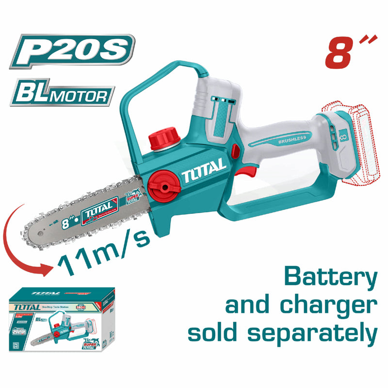 SIERRA MINI INALAMBRICA 8"  20V CARGADOR SE VENDEN POR SEPARADO  INDUSTRIAL  SUPER TOTAL (TGSLI2088)