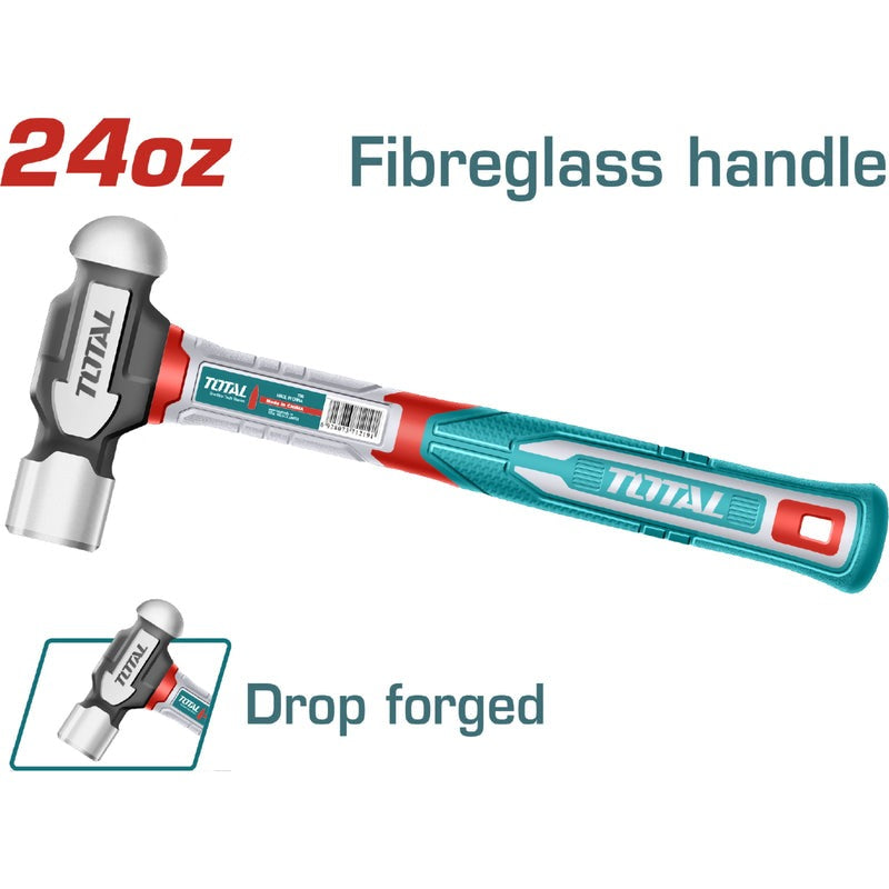 MARTILLO BOLA 24 OZ MANGO FIBRA DE VIDRIO SUPER TOTAL