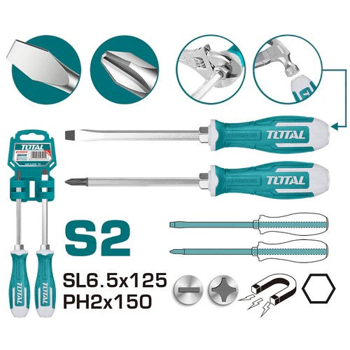 JUEGO DE DESTORNILLADORES MANGO HEXAGONAL /INDUSTRIAL X 2PZS (TOTAL)