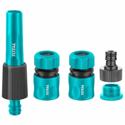 JUEGO DE BOQUILLAS CONECTORAS GIRATORIAS PARA MANGUERA X 5PZS (TOTAL)