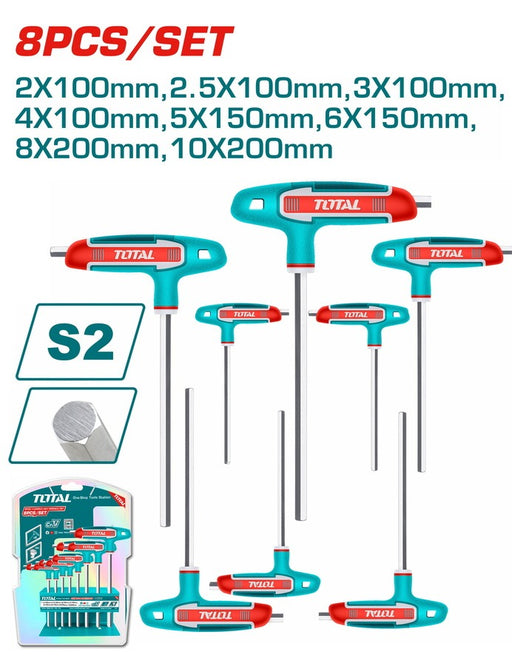 Clé Allen En T Bimatière HR 6 Mm - Qualité Professionnelle Avec étui De Rangement - 13