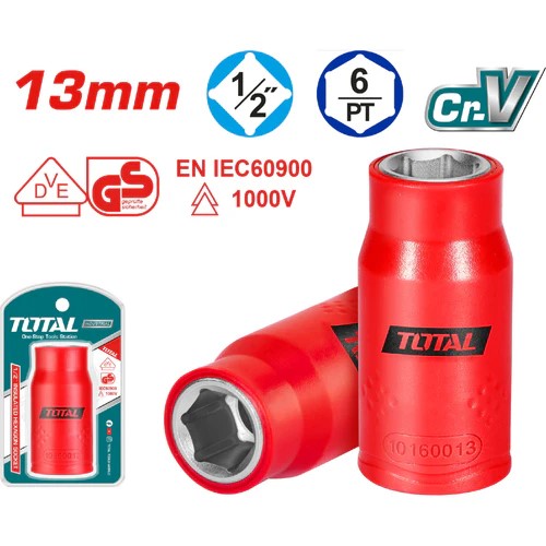 COPA 1/2"-6P (13 MM) AISLADO 1000V (TOTAL)