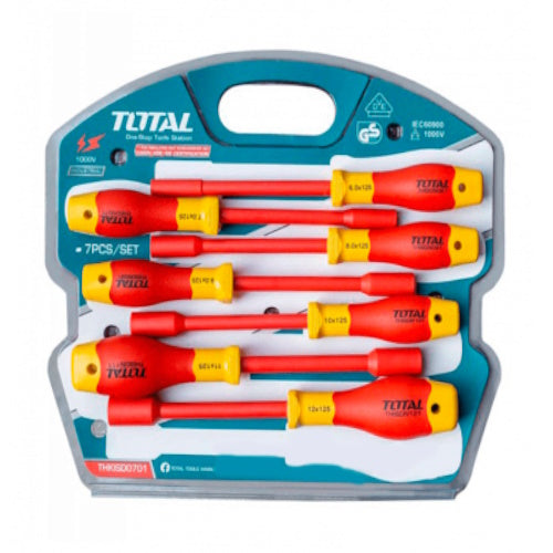 JUEGO DE DESTORNILLADORES EN COPA AISLADOS 1000V X 7PZS  (TOTAL)