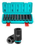 JUEGO DE COPAS 1/2" (10-24MM) LARGAS DE IMPACTO X 10PZS (TOTAL)