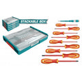 JUEGO DE DESTORNILLADORES AISLADOS X 10PZS / ESTUCHE APILABLE (TOTAL)