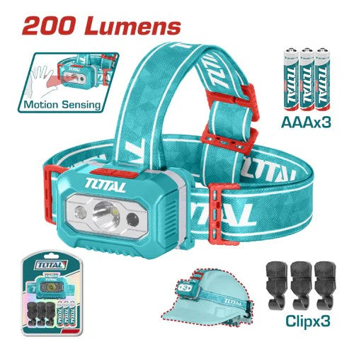 LINTERNA LED (200 LUMENS) 3W TIPO MINERA AAA (TOTAL)