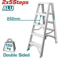 ESCALERA TIPO TIJERA 5 PASOS (ALUM)  (TOTAL)