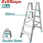 ESCALERA TIPO TIJERA 5 PASOS (ALUM)  (TOTAL)