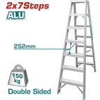 ESCALERA TIPO TIJERA 7 PASOS (ALUM) (TOTAL)