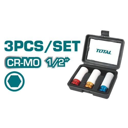 JUEGO DE COPAS 1/2" (17-21MM) ANTI-RAYONES X 3PZS (TOTAL)