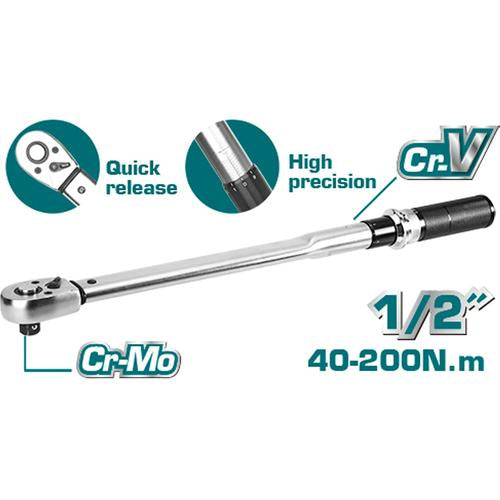 TORQUIMETRO (1/2") 40-200NM / INDUSTRIAL  (TOTAL)