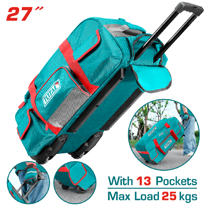 BOLSO DE HERRAMIENTA 27" CON RODACHINES CAP 27KG TOTAL (THRRTB2712)