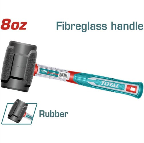 MARTILLO DE CAUCHO MANGO DE FIBRA 8OZ