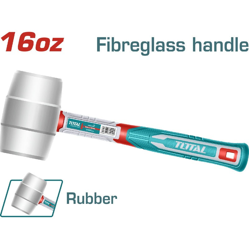MARTILLO CHIPOTE 16OZ INDUSTRIAL BLANCO MANGO FIBRA VIDRIO SUPER TOTAL
