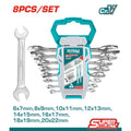 JUEGO DE LLAVES BOCA FIJA (6-22MM) X 8PZS / INDUSTRIAL (TOTAL)