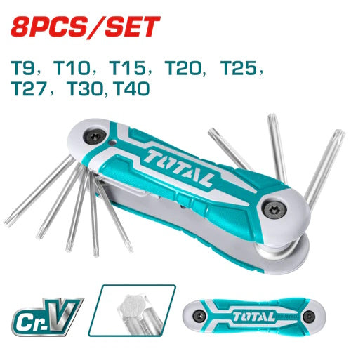 JUEGO DE LLAVES TORX TIPO NAVAJA X 8PZS / INDUSTRIAL (TOTAL)