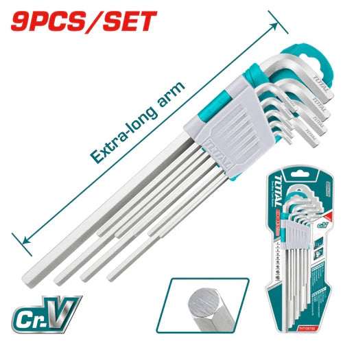 JUEGO DE LLAVES ALLEM EXTRA LARGAS X 9PZS / INDUSTRIAL (TOTAL)