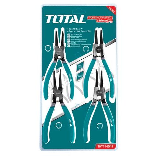 JUEGO DE PINZAS SACA VINCHAS (7") X 4PZS (TOTAL)