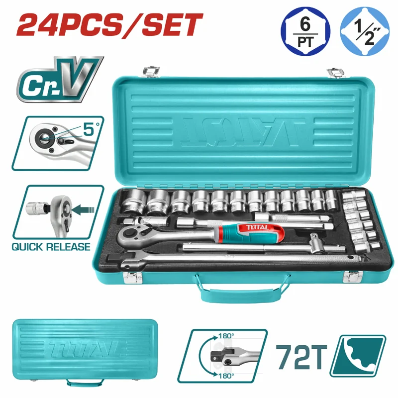 RACHE CON COPAS  1/2" X 24 PZS INDUSTRIAL SUPER TOTAL (THT121242)