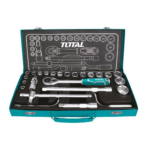 JUEGO DE COPAS CON RATCHET (1/2") X 24PZS (TOTAL)