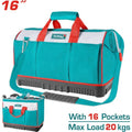 MOCHILA PORTA HERRAMIENTAS 16" BASE DURA
