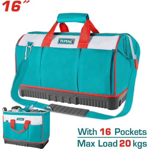 BOLSO PORTA HERRAMIENTAS 16" BASE DURA (TOTAL)