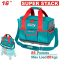 BOLSO DE HERRAMIENTAS 16 REFORZADO CAPACIDAD MAXIMA 20KG TOTAL (THT16165)