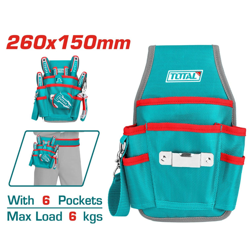 PORTA HERRAMIENTA DE 6 BOLSILLOS CAPACIDAD MAXIMA 6KG TOTAL (THT16P40625)