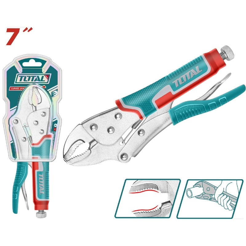 ALICATE DE PRESION (7") CURVO (TOTAL)
