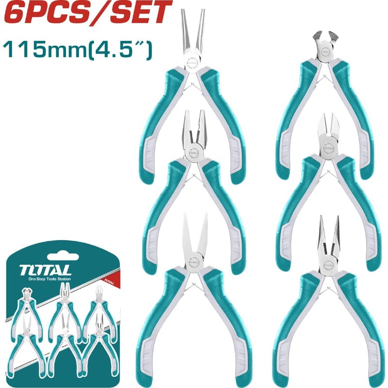 JUEGO DE ALICATES 4.5 X 6PZS TOTAL SUPER SELECT