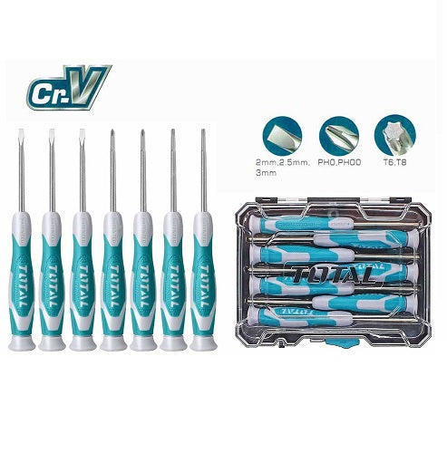 JUEGO DE DESTORNILLADORES DE PRECISION RELOJERO X 7PZS (TOTAL)