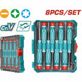 JUEGO DESTORNILLADORES X 8PZS PUNTA INMANTADA INDUSTRIAL SUPER TOTAL