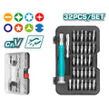 JUEGO DE PUNTAS DE PRECISION CON DESTORNILLADOR X 32PZS (TOTAL)