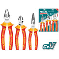 JUEGO DE ALICATES AISLADOS (PUNTA LARGA 6",CORTAFRIO 6",ALICATE 8") X 3PZS / INDUSTRIAL (TOTAL)