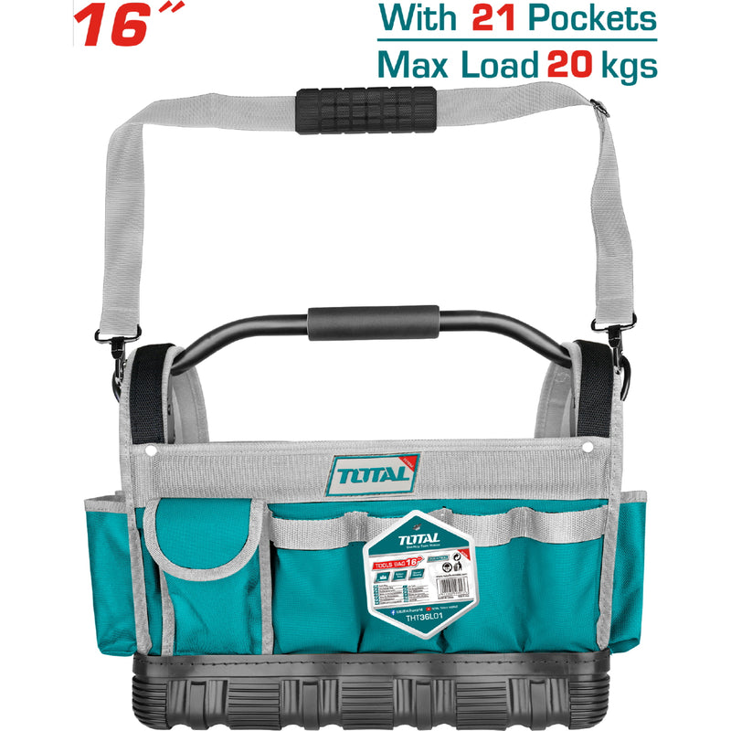 BOLSO PORTA HERRAMIENTAS (16") 21 BOLSILLOS (TOTAL)