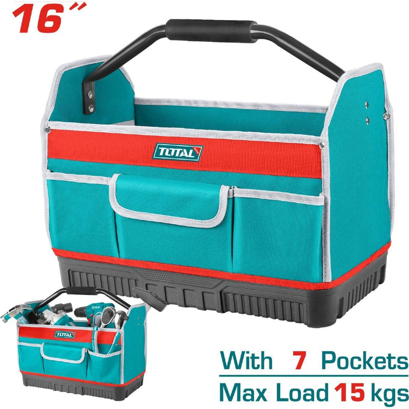 BOLSO DE HERRAMIENTAS 16
REFORZADO CAPACIDAD MAXIMA
15KG INDUSTRIAL SUPER TOTAL
(THT36L03)