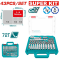 RACHE CON COPAS 3/8" X 43 PZS INDUSTRIAL SUPER TOTAL (THT381436)