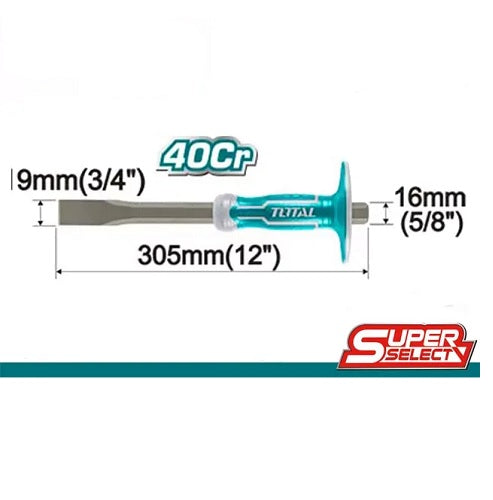CINCEL (3/4"X12") DE PALA CON PROTECTOR / INDUSTRIAL (TOTAL)
