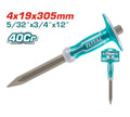 CINCEL PUNTA 4X19X305MM INDUSTRIAL TOTAL