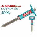 CINCEL PUNTA 5/32 X 3/4 X 12" CON PROTECTOR INDUSTRIAL SUPER TOTAL (THT4530419)