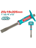 CINCEL PLANO 1" X 3/4" X 12" CON PROTECTOR INDUSTRIAL SUPER TOTAL