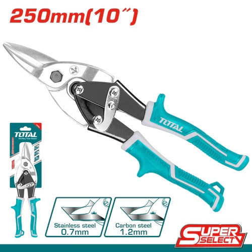 TIJERA (10") DE AVIACION / CORTE RECTO (TOTAL)