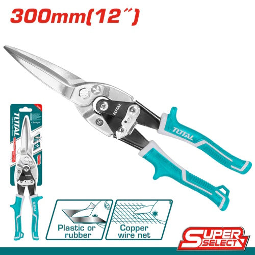 TIJERA (12") DE AVIACION / CORTE RECTO  (TOTAL)