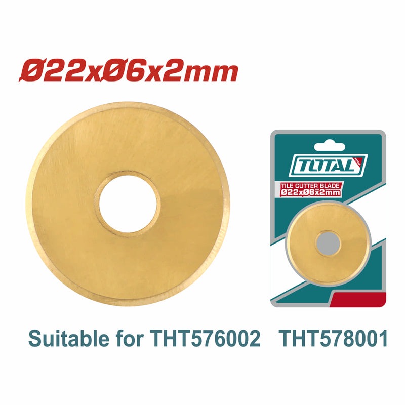 RODAJA CORTABALDOSA 22X06X2MM ADAPTABLE (THT576002 THT578001) SUPER TOTAL