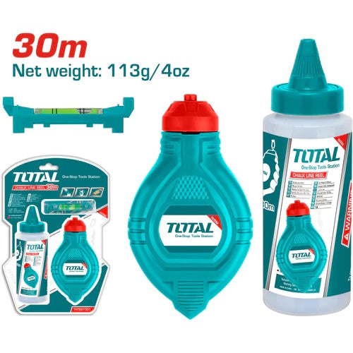 TIRA LINEA (CIMBRA) 30M BOTELLA TINTA AZUL + NIVEL BURBURJA (TOTAL)