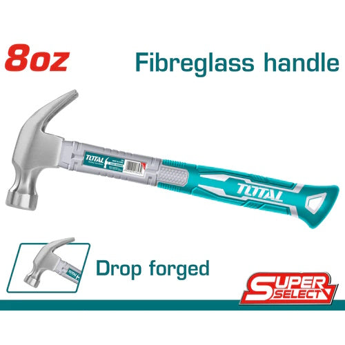 MARTILLO (8 OZ) DE OREJA / MANGO FIBRA DE VIDRIO (TOTAL)