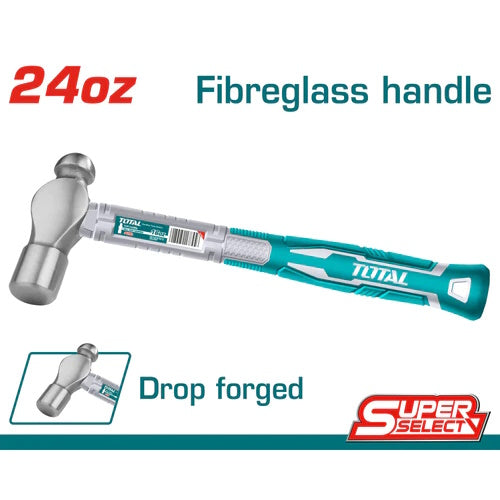 MARTILLO (24 OZ) DE BOLA / MANGO FIBRA DE VIDRIO (TOTAL)