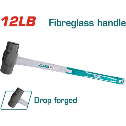 MAZO (12 LB) ACERO FORJADO/MANGO FIBRA DE VIDRIO (TOTAL)