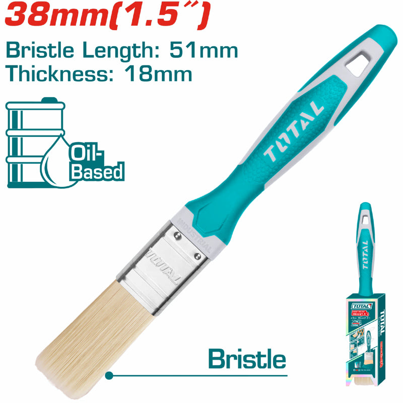 BROCHA DE 1.5" MANGO PLASTICO INDUSTRIAL TOTAL (THT84156)