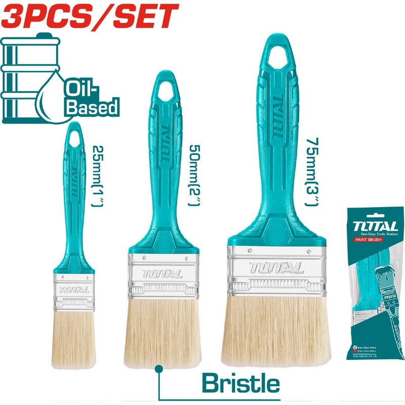 JUEGO DE BROCHA X 3 PZS DE 1-2-3 SUPER SELECT TOTAL